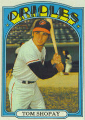 1972 Topps Baseball Cards      418     Tom Shopay